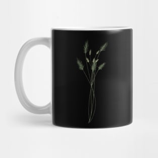 Green Pampas Grass Botanical Illustration Mug